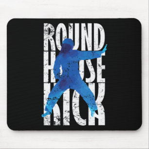 Round House Kick Kickboxing Taekwondo Mouse Mat