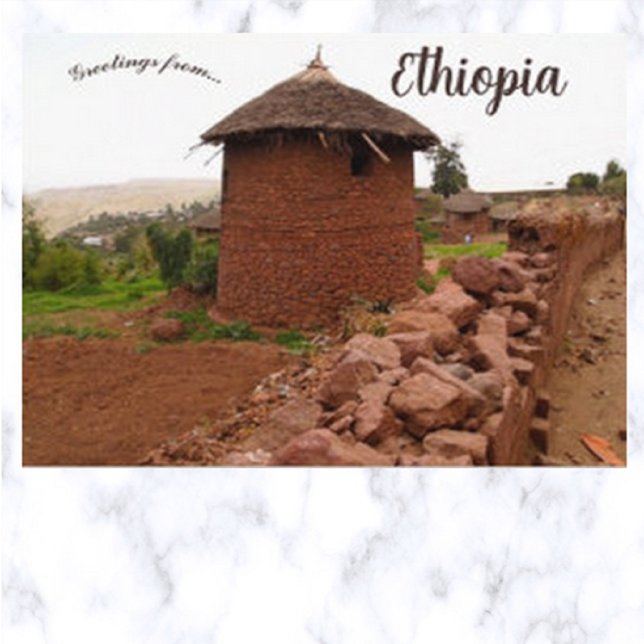 Round Hut in Lalibela Ethiopia Postcard (Creator Uploaded)