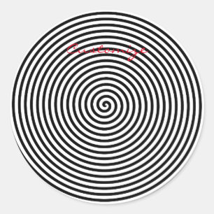 Round Hypnosis Spiral Thunder_Cove Classic Round Sticker