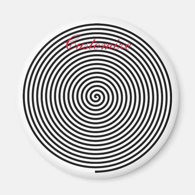 Round Hypnosis Spiral Thunder_Cove Magnet (Front)