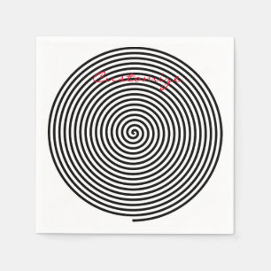 Round Hypnosis Spiral Thunder_Cove Napkin