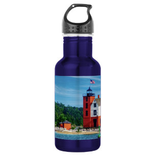 Round Island Lighthouse 532 Ml Water Bottle
