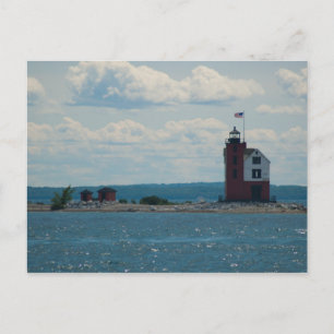 Round Island Lighthouse, Mackinac Island, Michigan Postcard