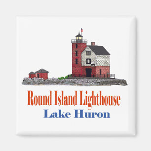 Round Island Lighthouse Magnet