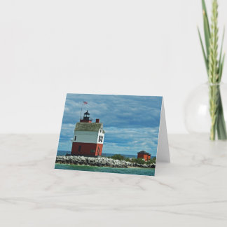 Round Island Lighthouse Photo Greeting Card