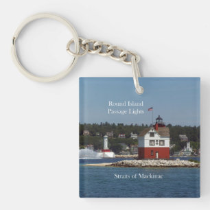 Round Island Passage Lights key chain