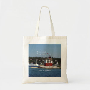Round Island Passage Lights tote bag