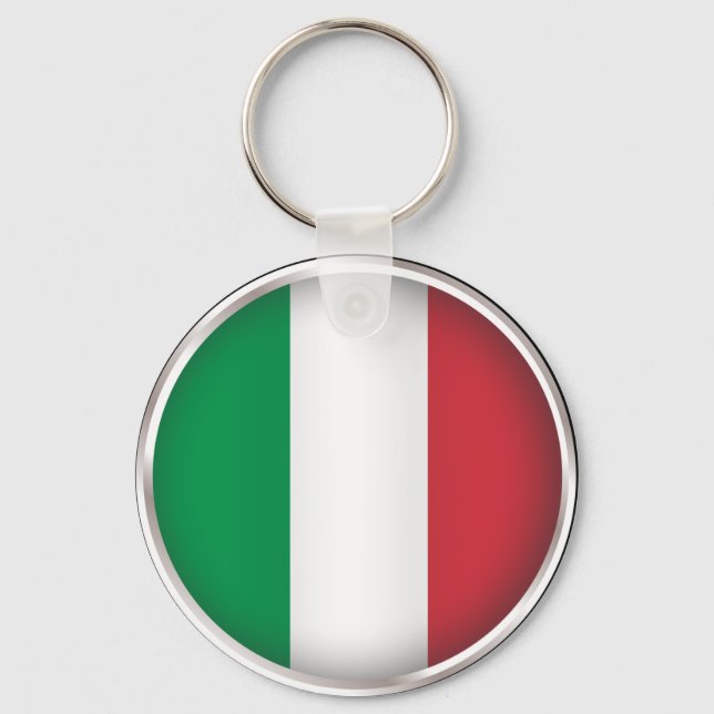 Round Italy Key Ring (Front)