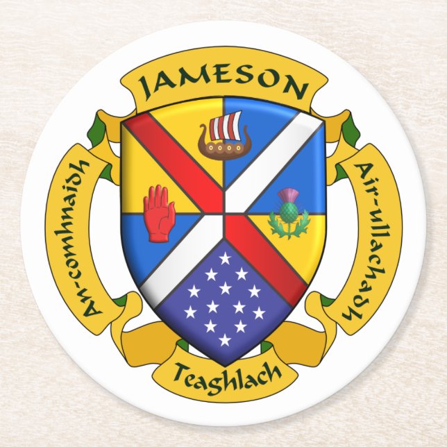 Round JamFam Coaster - 2 (Front)