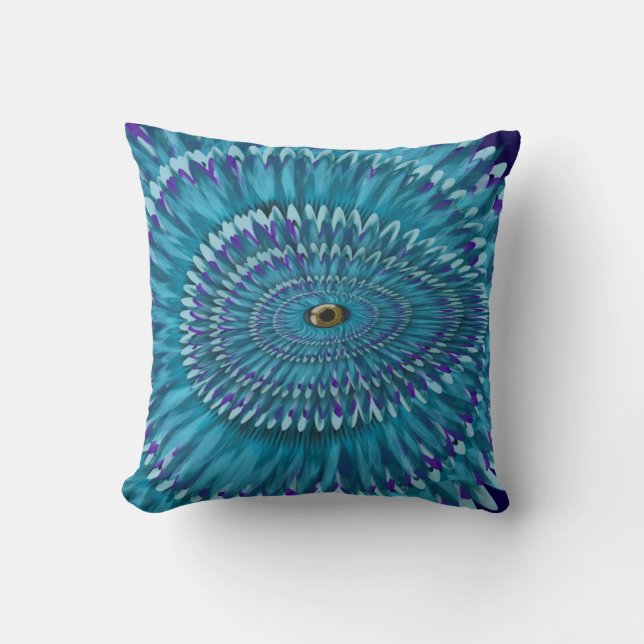 Round Jurassic EYE SEE YOU doodle  Cushion (Front)