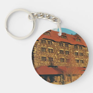 Round Keychain with Grove Park Inn Photo