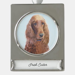 round-large2 silver plated banner ornament