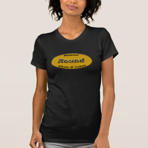 Round License Plate Orange T-Shirt