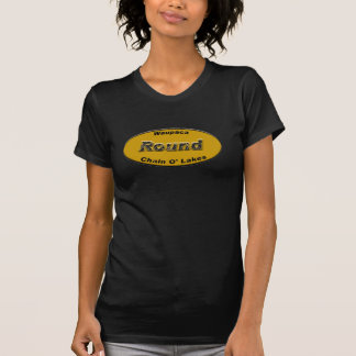 Round License Plate Orange T-Shirt