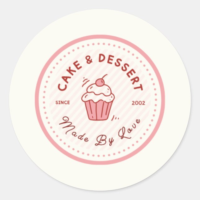 Round Logo Classic Round Sticker (Front)