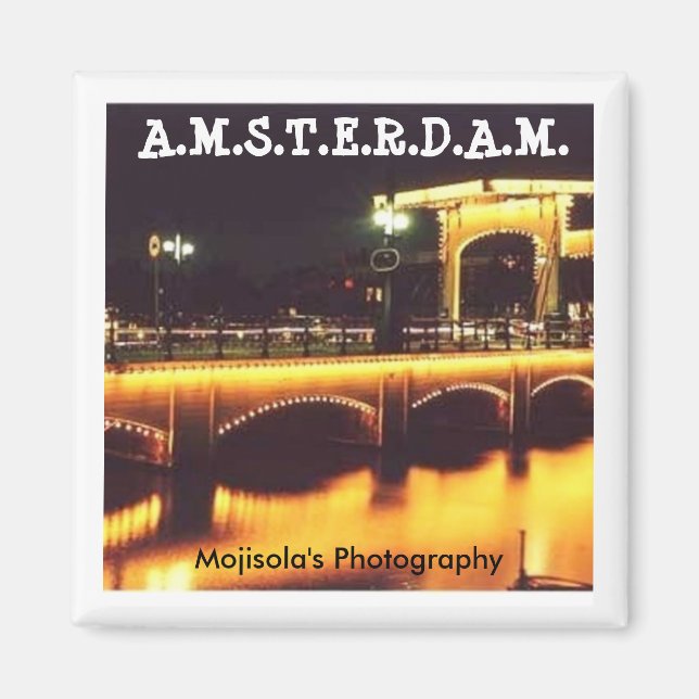 Round Magnet -AMSTERDAM (Front)
