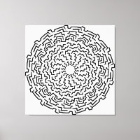 Round Mandella Like Maze