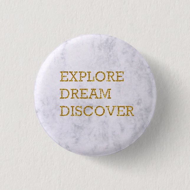 Round Marble Quote Badge (Front)