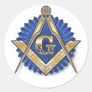 Round Masonic Sticker