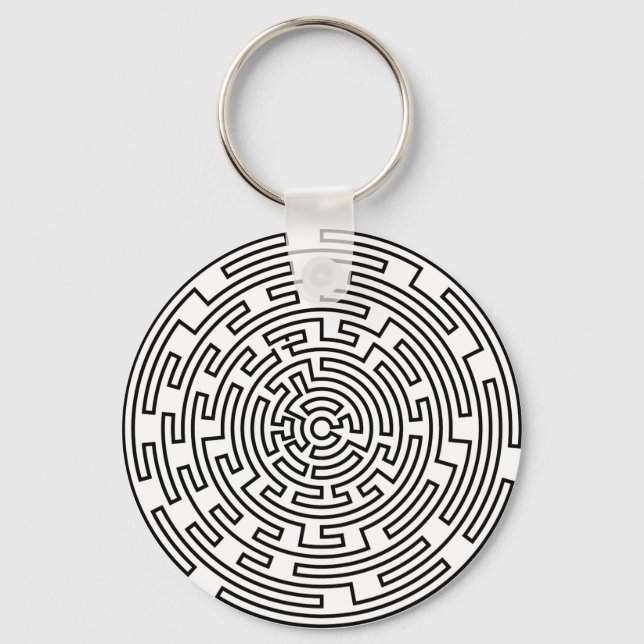 Round Maze Key Ring (Front)