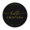 Round Minimalist Wedding Guest Place Card and Menu