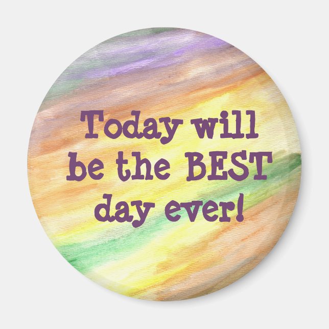 Round Motivational Magnet (Front)