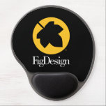 Round Mouse Pad with Gel Wrist Rest<br><div class="desc">Sports the FigDesign logo.</div>