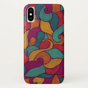 Round Multicolored Design iPhone X Case