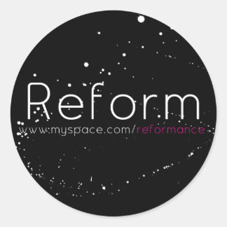 Round MySpace Sticker