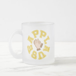 Round of Applause Frosted Glass Coffee Mug