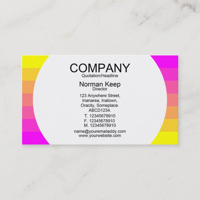 Round Panel - Colour Transition 01 Business Card (Front)