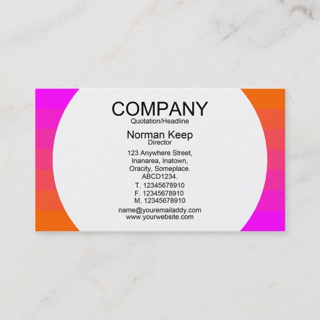 Round Panel - Colour Transition 02 Business Card (Front)