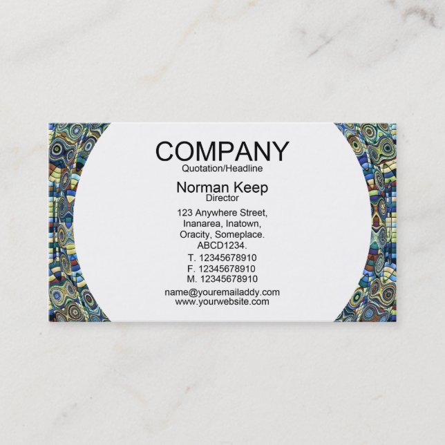 Round Panel - Ripples Business Card (Front)