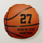 Round PERSONALIZED Basketball Pillows