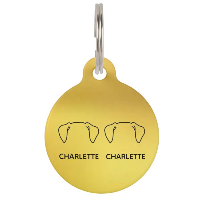 Round Pet Tag (Front)