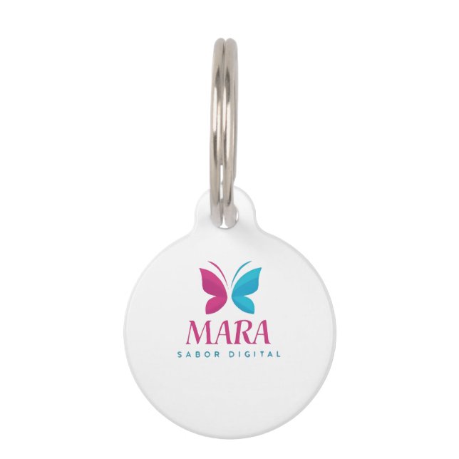 Round Pet Tag | Style and safety c (Front)