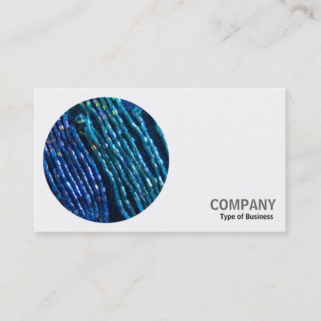 Round Photo - Bead Ropes Business Card (Front)
