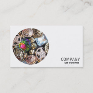 Round Photo - Bling Business Card