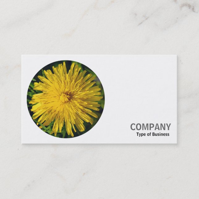 Round Photo - Dandelion Business Card (Front)