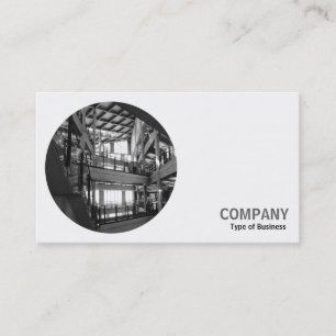 Round Photo - Modern Architecture Business Card