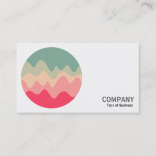 Round Photo - Sound Sketch 04 Business Card