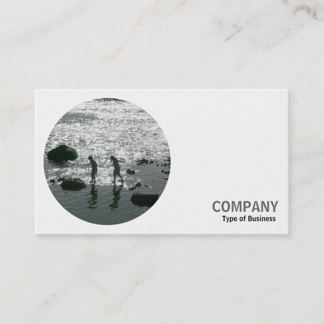 Round Photo - Stepping Stones Business Card (Front)
