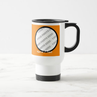 Round Photo & Text Travel Mug - Create Your Own