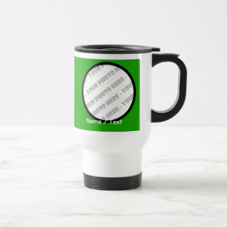 Round Photo & Text Travel Mug - Create Your Own