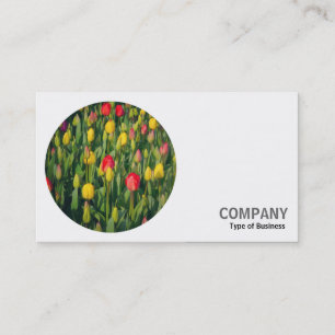 Round Photo - Tulips Business Card