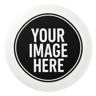 Round Photo Upload Cabinet Knob Pull