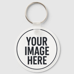 Round Photo Upload Keychain for Everyday Use