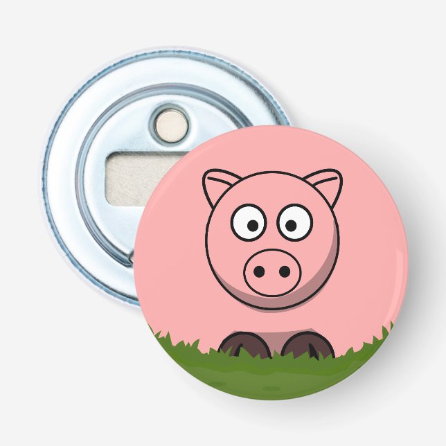 Round Pig Bottle Opener (Front)