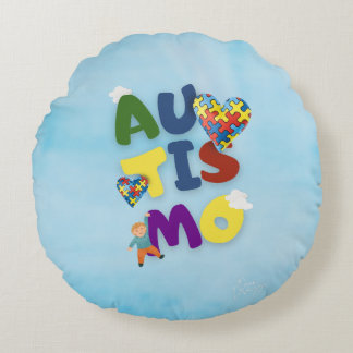 Round Pillow Autism Mother