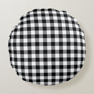 Round Pillow-Country Plaid Cushion